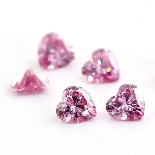 loose pink moissanite stones 3