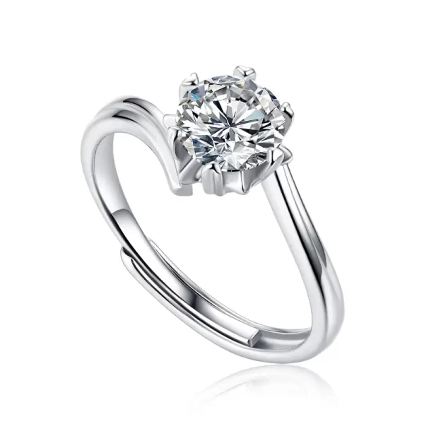 2 carat moissanite ring 2