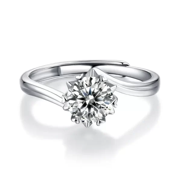 2 carat moissanite ring