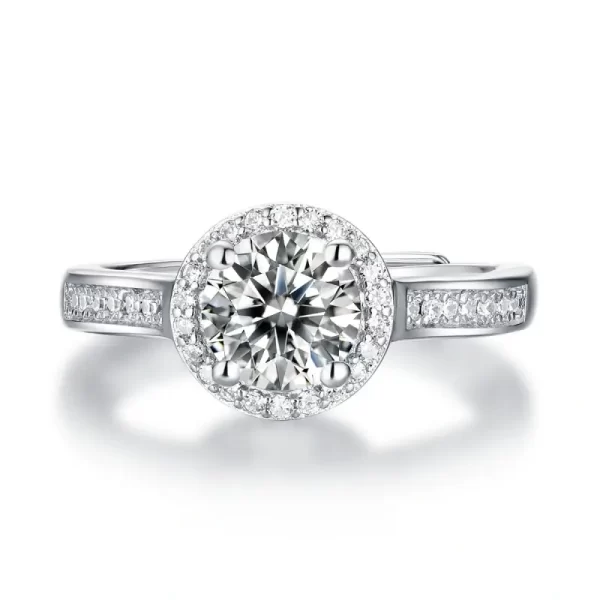 3 carat moissanite ring