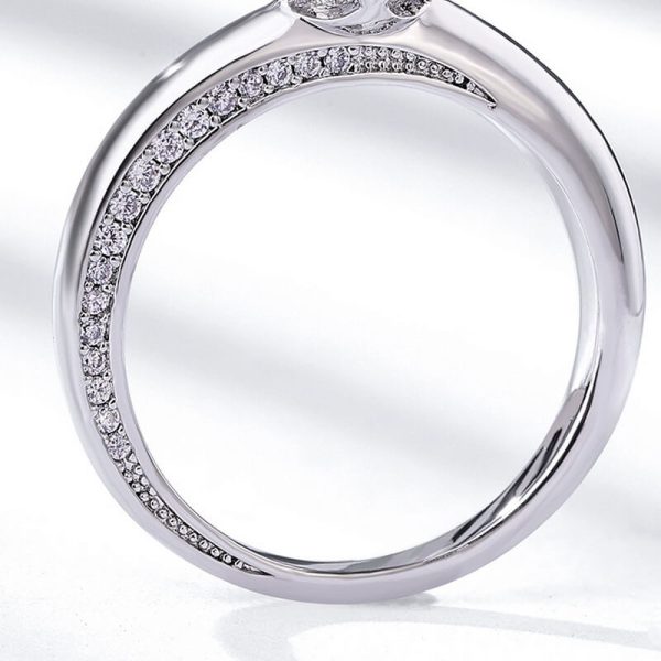 moissanite engagement band 4