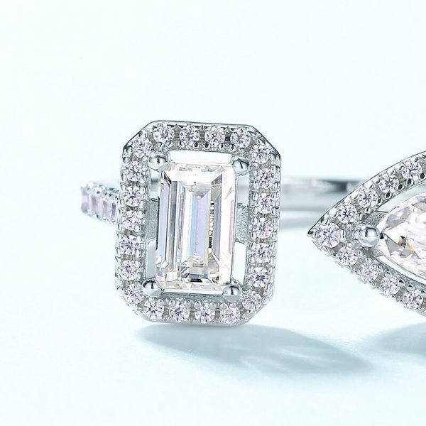 rings with moissanite 2