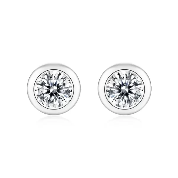 1ct moissanite earrings