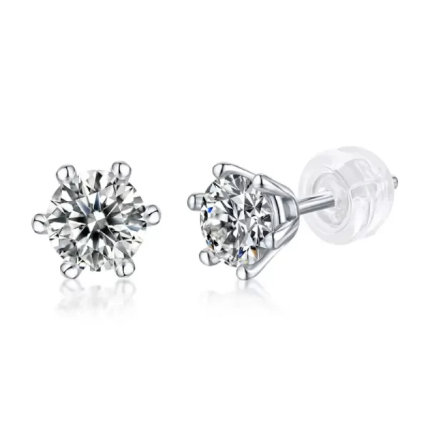 moissanite diamond earrings 2