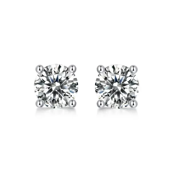 moissanite earrings studs