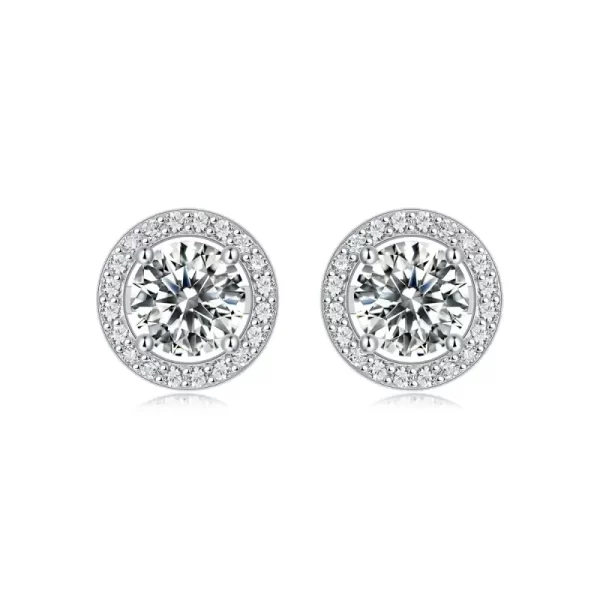 moissanite halo earrings 2