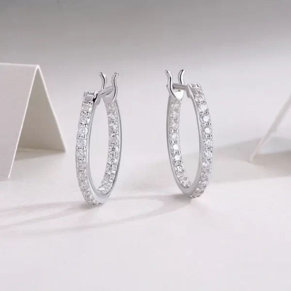 moissanite hoop earrings 3